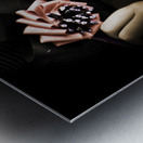 Face Of Dark Fashion Metal print