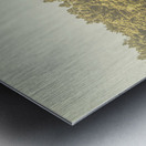 Empty curved gravel road in Tasmania Australia Metal print