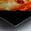 Flower skull Metal print