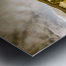 Cygnet rustic farming fields Metal print