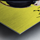 Funny Man Wearing Headphone On White Background Metal print