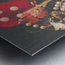 Vintage gambling scene Metal print