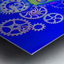 Robot reboot Metal print