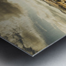 Rustic and weathered farm view  Metal print