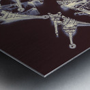 Paris post Metal print