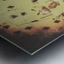 Vintage poker card background Metal print