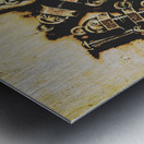 Retro robot recruits Metal print