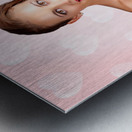 Romantic Woman In Love With Butterflies In Tummy Metal print