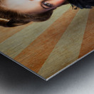 Vintage Woman Eating Popcorn At Movie Premiere Metal print