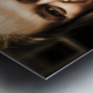 St Patrick’s Day woman imitating an Irish man Metal print