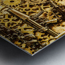 Gearing for war Metal print