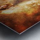 Retro pinup girl soldier with fashion pride Metal print