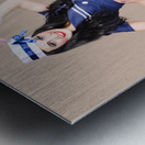 Beautiful vintage navy woman. Retro Pinups Metal print