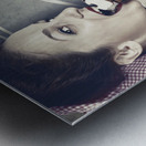 Ice cream poster girl on vintage ice-cream advert Metal print