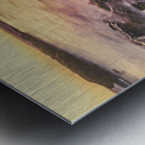 Sunset rock pools Metal print