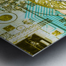 Ripple effect Metal print