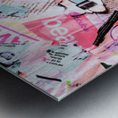 Mixed media messages Metal print