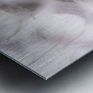 White on white Metal print