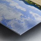 Man enjoying a rural farm landscape in Hobart Metal print