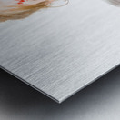 Worried zombie with Dollar bills Metal print