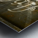 Apple Cider Sign Printed on Rustic Wood Planks Metal print