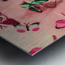 Creative butterfly background Metal print