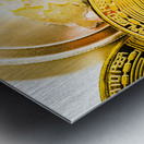 Golden exchange Metal print