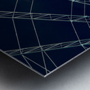 The evening lights Metal print