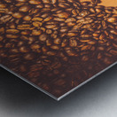 Roasted Australian coffee beans background Metal print