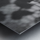 Dark black and white fashion art woman Metal print