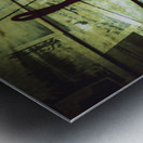 Old retro film camera in creative composition Metal print