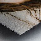 With The Wind In Her Hair Metal print