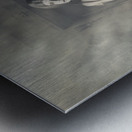 Evil vintage ghost at scary haunted castle Metal print