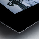 Black and blue snow landscape Metal print