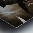 Dark fashion girl making magic and mystery wish Metal print