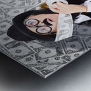 Wallpaper and ink Metal print