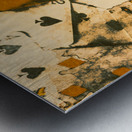 Spooky carnival clown doll Metal print