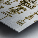 Racing karts Metal print