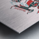 A retro formula  Metal print