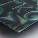 Mystery writer clue Metal print