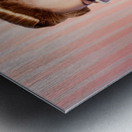 Glamorous Retro Blonde Girl Thinking Fashion Ideas Metal print