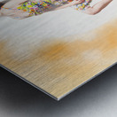 Backlit pin-up beauty Metal print