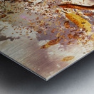 Tree leaves on a sea change Metal print