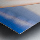 Pretty female at beach Metal print