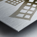 Taxicab town Metal print