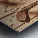 Woods and iron Metal print