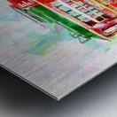 Dabs and circles Metal print