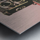 Retro photo camera pop art  Metal print