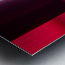 Pink lipstick pressed on surface Metal print