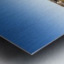 Rugged mountain town Metal print